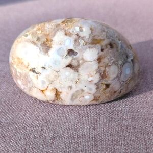 Flower Agate Polished Freeform Crystal Stone - 128g